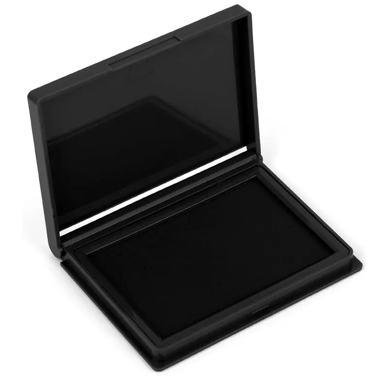 Spezielles Premium-Schwarz für alle Stempeltypen, Tintenstempelkissen, 4 x 2,5 Zoll, ideal für Büro und Basteln