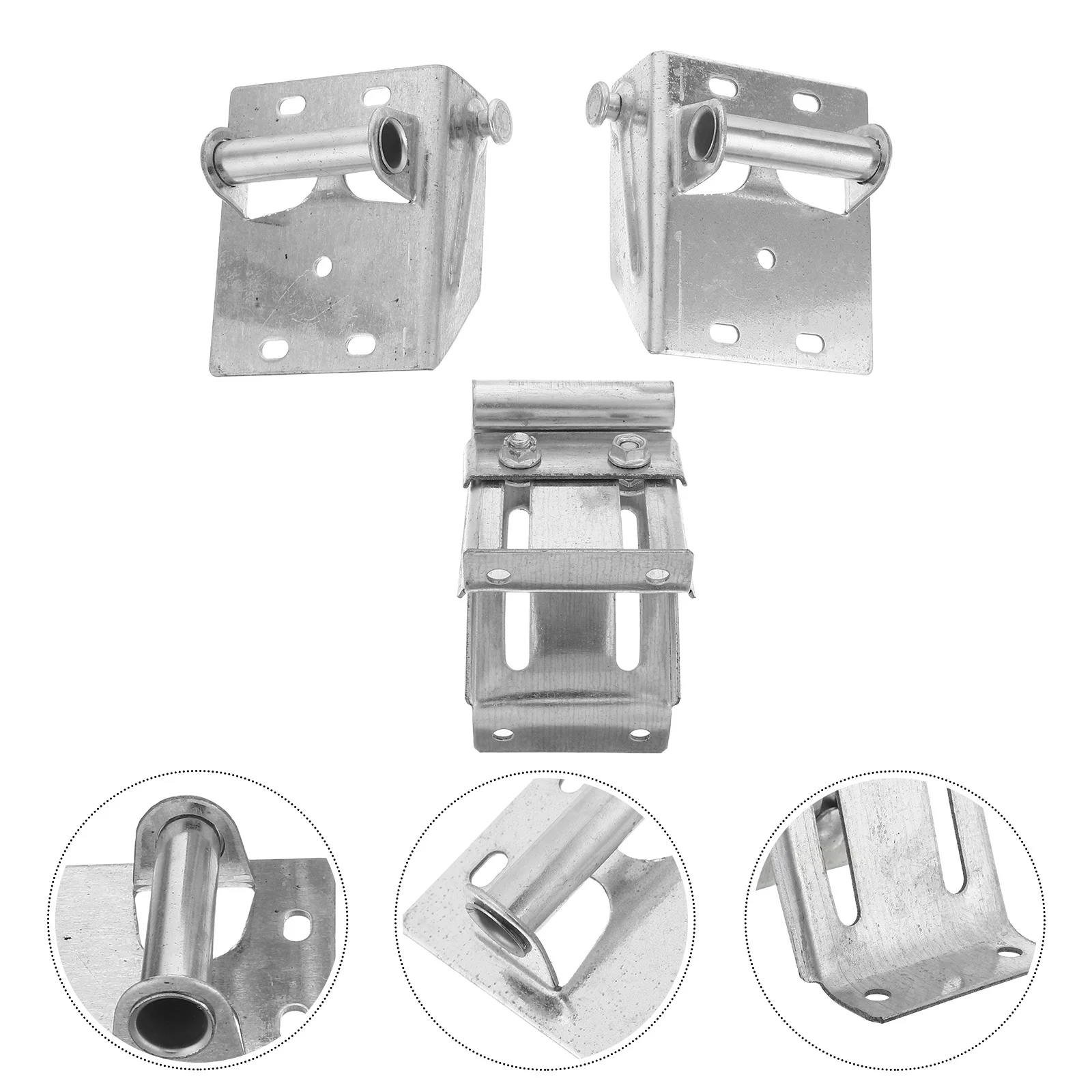 

3pcs Garage Door Hinges Heavy Duty Metal Hardware High Strength Support Track Fittings For Residential Light Commercial Use