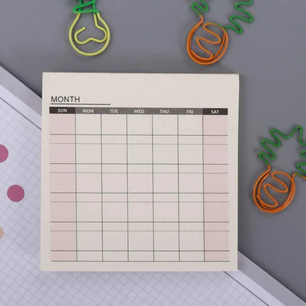 Small Creative School Supplies To Do List Plan List Check List Month Planner Memo Pad Daily Weekly Weekly Plan