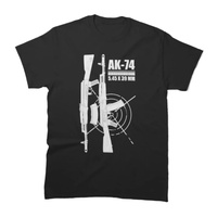 Russian Soviet Kalashnikov AK-74 Assault Rifle T-Shirt 100% Cotton O-Neck Summer Short Sleeve Casual Mens T-shirt Size S-3XL