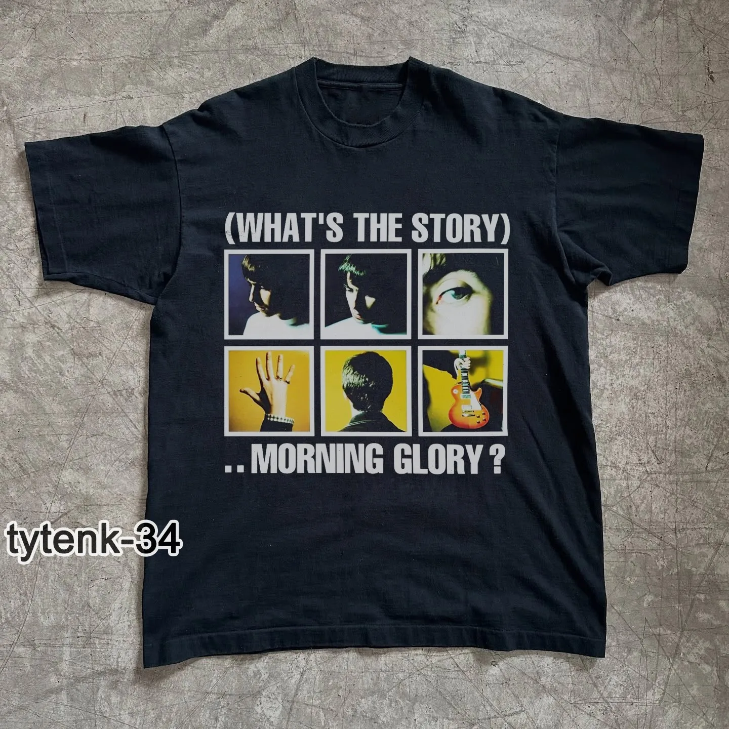 

Черная футболка унисекс Oasis Whats The Story Morning Glory 1996, размер S 5XL