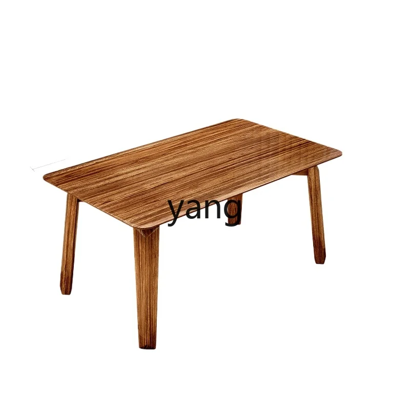 

LMM Simple Modern Nordic Ugyen Wood Length Dining Tables and Chairs Set