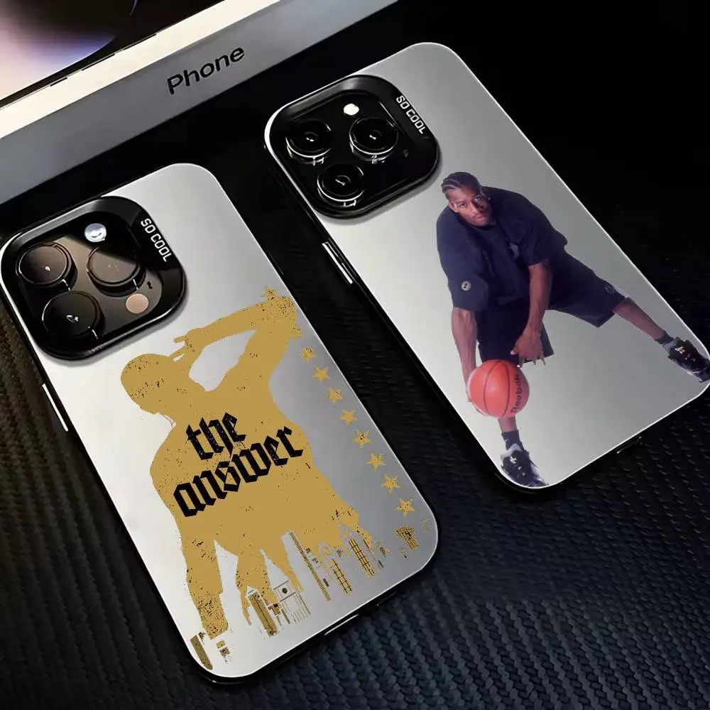 

Allen Iverson-1 Phone Case For iPhone17,16,15,14,13,12,11 Plus,Pro Max Black Matte Shockproof Cover