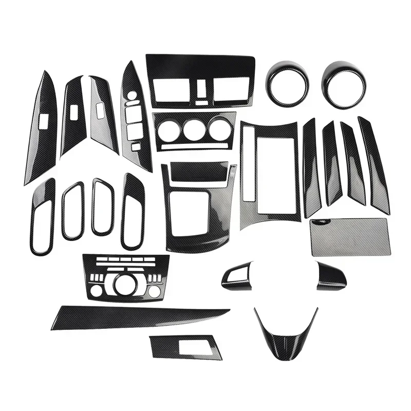 

For Mazda 3 BL AXELA Sedan/Hatchback (2009-2013) Carbon Fiber Pattern Interior Decoration Cover Trim Stickers - Plastic Material