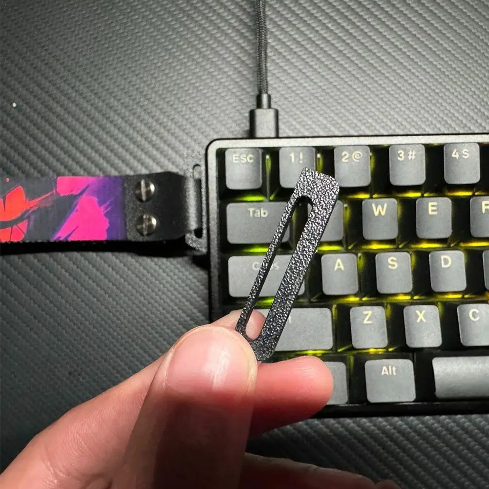 3D Printing Ribbon Buckle para DIY, Acessórios Teclado Mecânico, Printing Ribbon, 3D Tape, Pendant