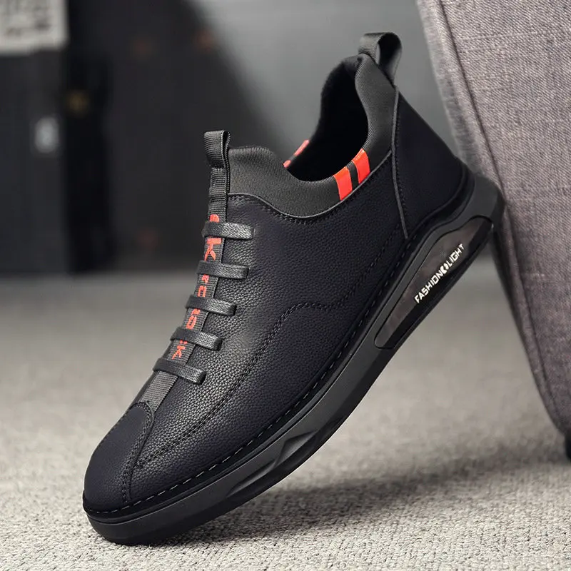 

NEw Hot High quality Men casual Shoes outdoor Comfortable leather driving loafer fashion Male Flat Sneakers Shoes 559 tyu7