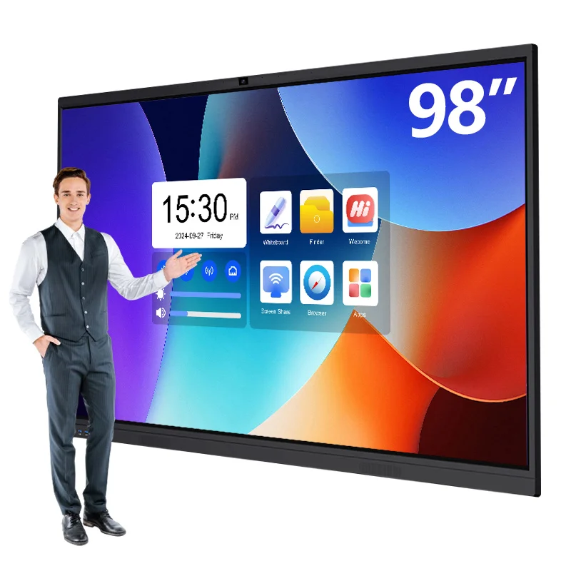 

Smart Board 55 65 75 86 98 100 Inch Touch Screen Whiteboard Digital Interactive Flat Panel Display For School Classroom Teaching
