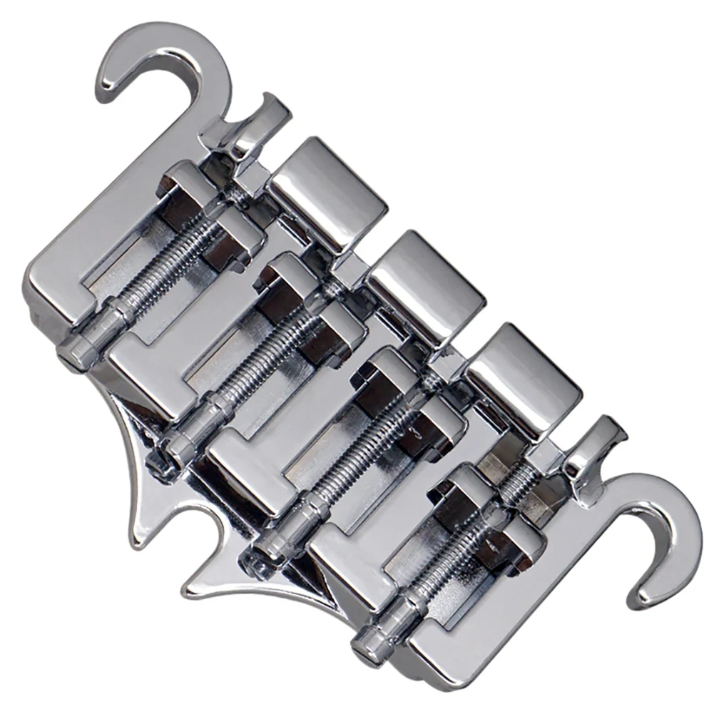 3-точечный 4-струнный бас-бридж, хвостовик, мосты из цинкового сплава с запасными частями седла для бас-гиба Gibson EPI Style, серебро