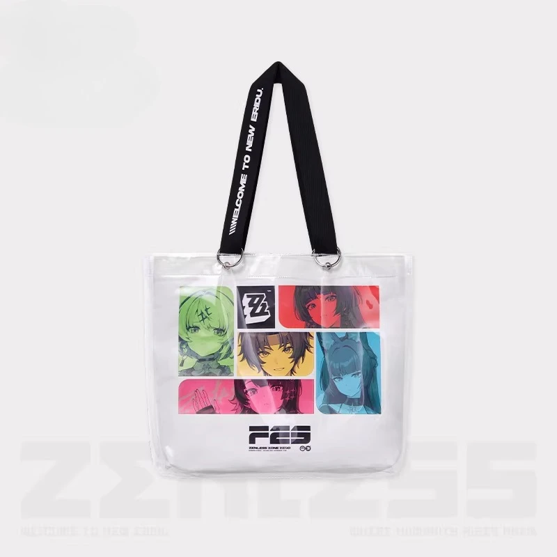 

Сумка-тоут Zenless Zone Zero Amusement Park Glow Engve Limited, холщовая сумка через плечо для повседневного использования, эксклюзивный аниме-сувенир