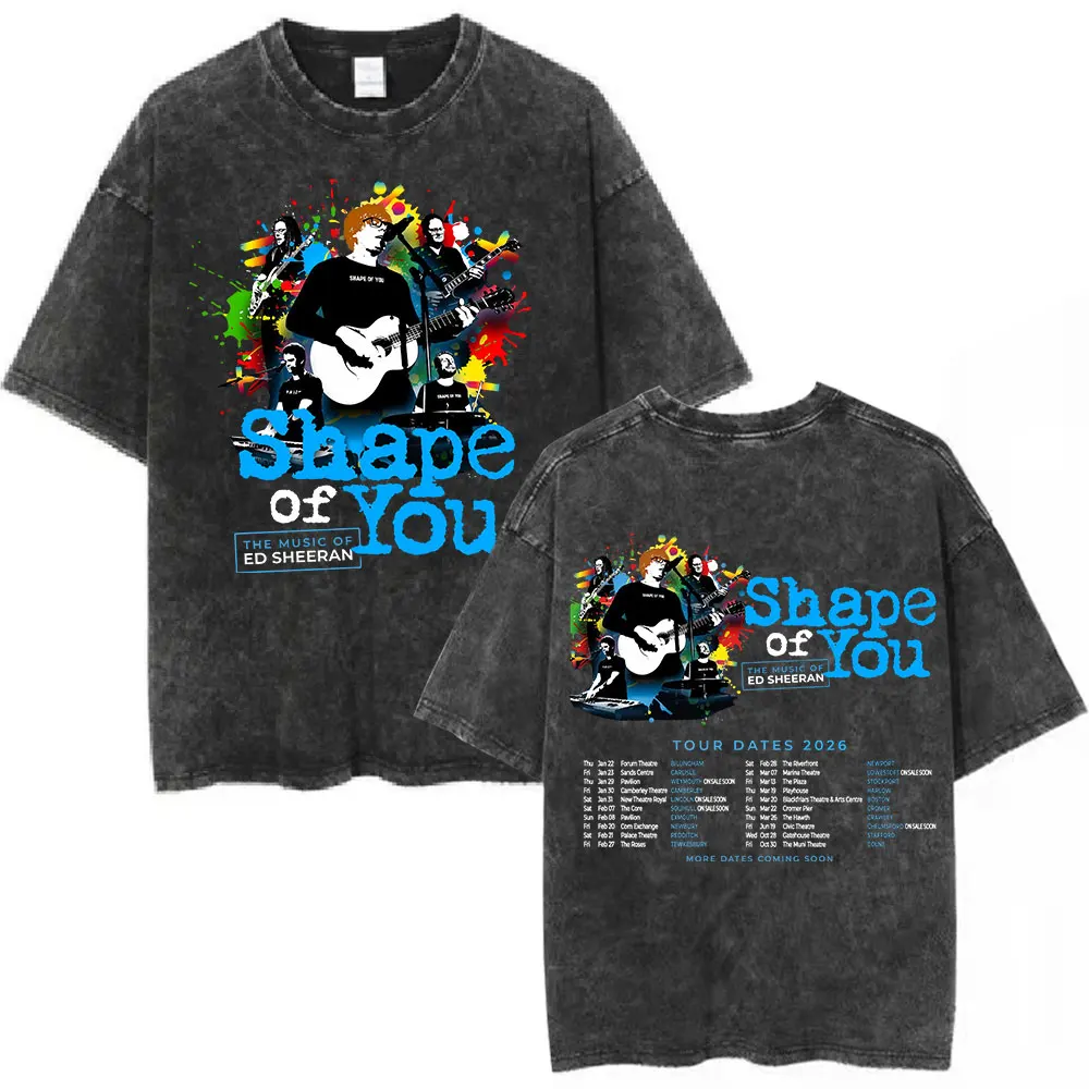Ed Sheeran Loop Tour 2026 Black T-Shirt Men Women