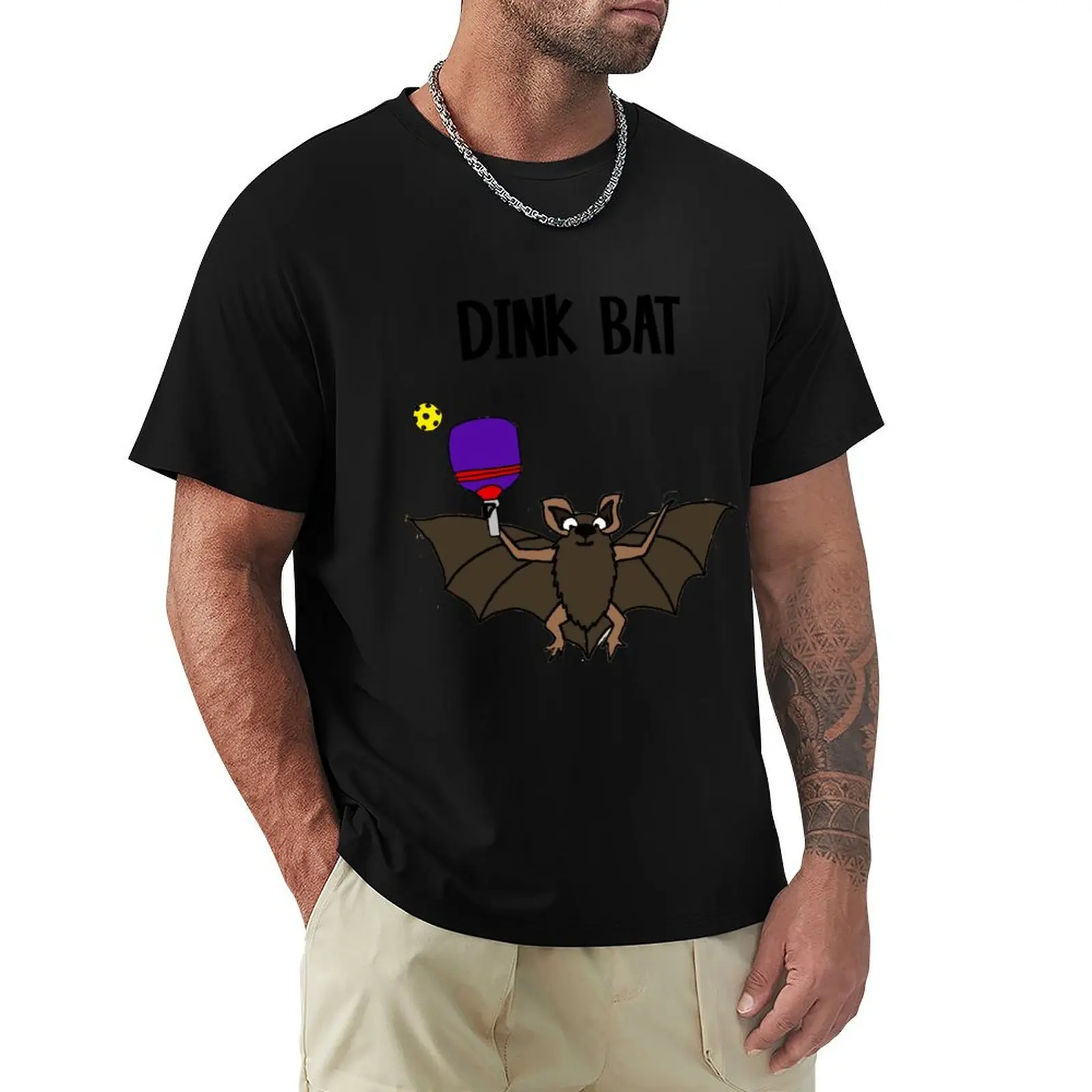 Funny Dink Bat Pickleball Player Pun T-Shirt Holiday Simple Tee Shirt