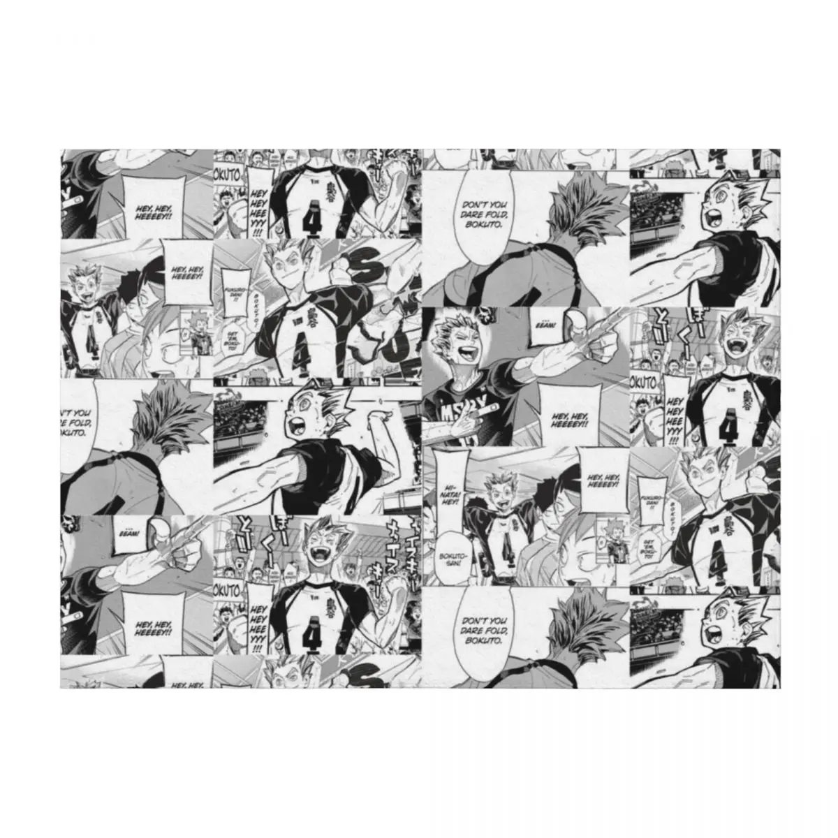 

Bokuto Manga Collage II Throw Blanket Sofa Hairy Decorative Sofa Warm Blankets
