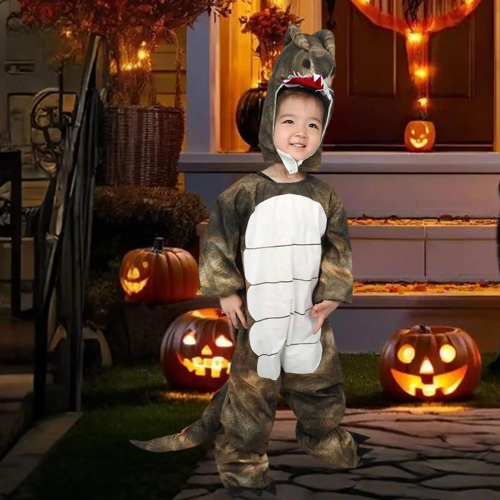 Kids Dinosaur Costume for Boys Adorable Animal Cosplay Outfit for Carnival Stage