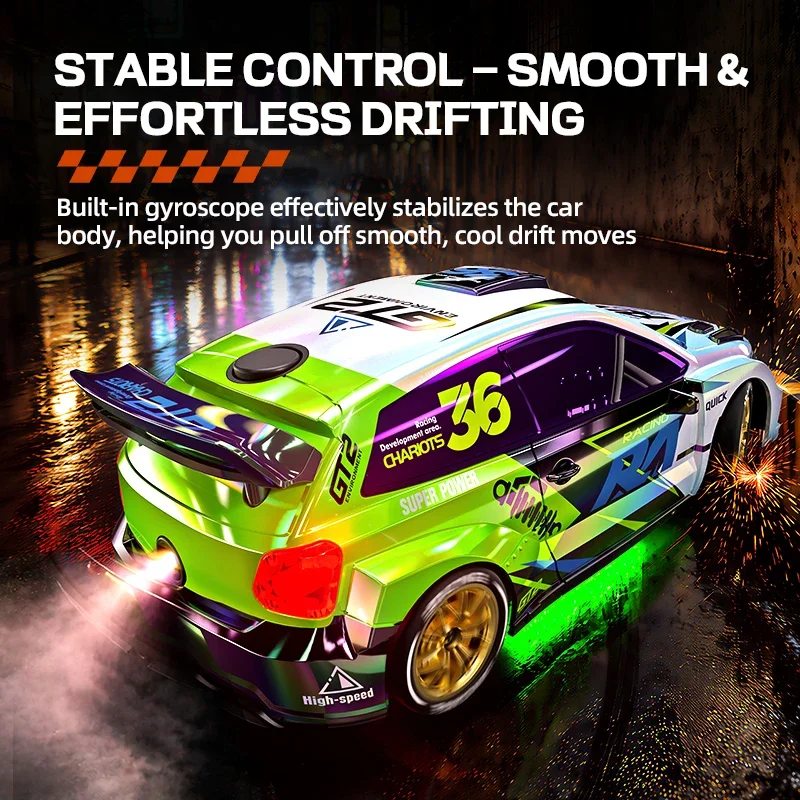 JJRC C8845 2.4GHz Proportional 4WD RC Rally Car Realistic Water Mist Effect Hobby Toy Vehicle for Adult RC Hobbyists