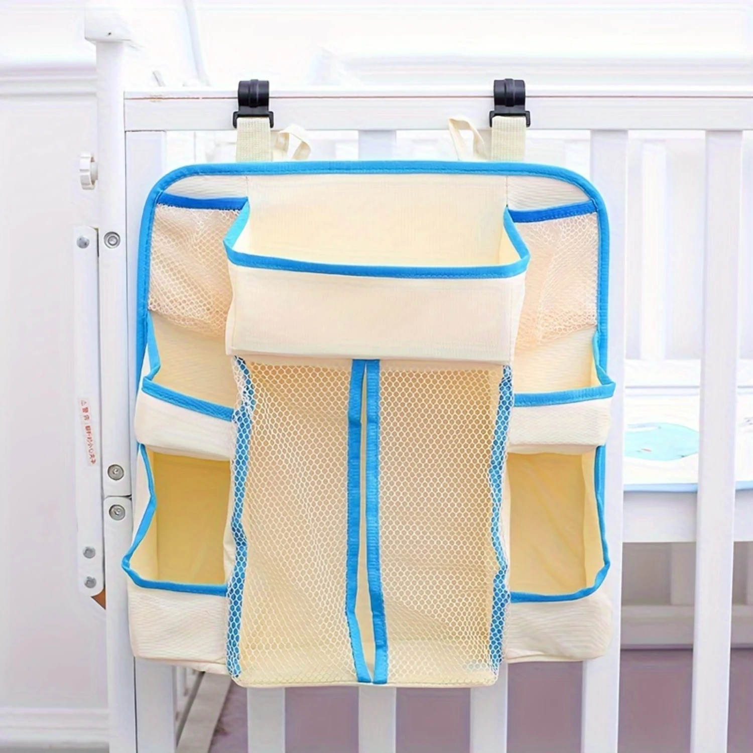 1Pc Hanging Diaper Caddy Organizer - Fabric Changing Station, Ideal for Ages 12-14, Perfect for Dresser