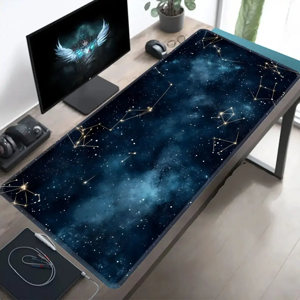 CIFBUY  Polyester Desk Mat Constellation Design 2D Flat Print for Laptop Keyboard Office Home PC Accessories Gift for Gamers