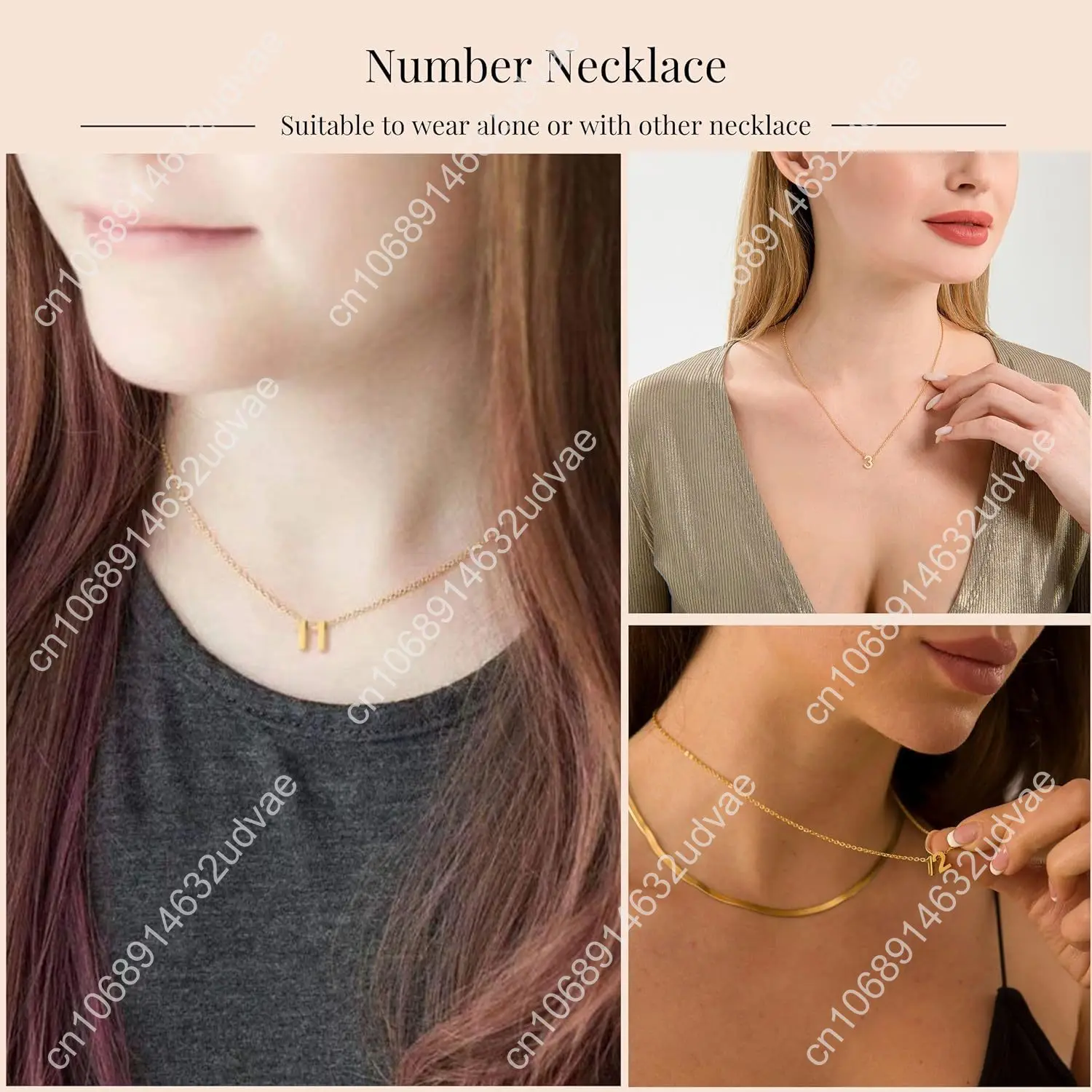 Ожерелье с золотым номером для женщин, 18-каратное позолоченное изящное очарование, милый кулон на месяц рождения, колье, ожерелье, персонализированные ювелирные изделия, рождение