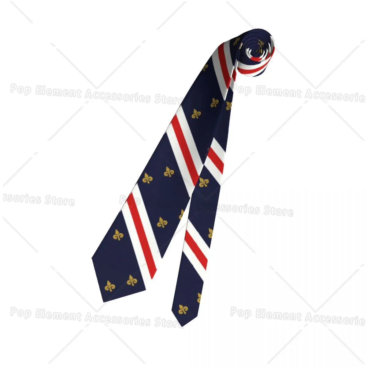 France Feel Presidency Ktie for Men, InjLily Flower Neck, Customized for Party