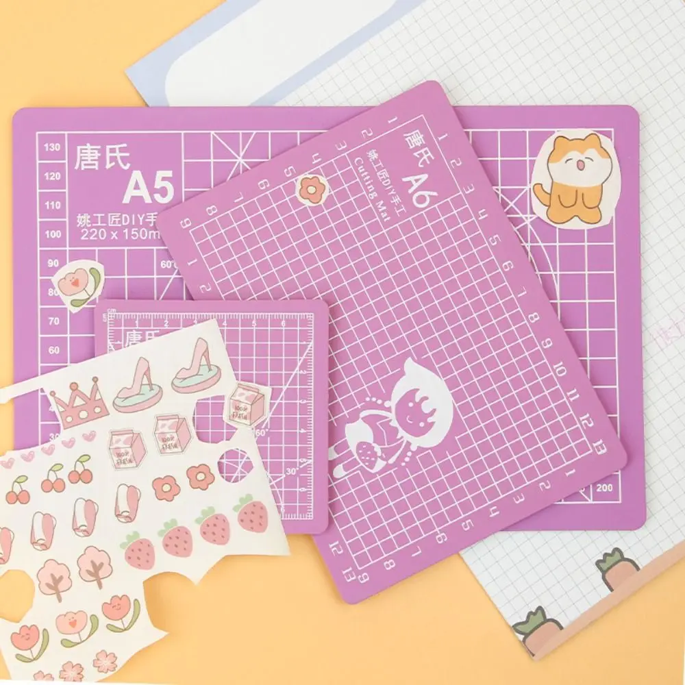 Strumenti Manuali per Riparazione PVC, Banco da Lavoro per Fai-da-Te, Tappetino da Taglio a Griglia A6, Tappetini per Patchwork, Tavola per Incisione, Tavola da Taglio per Carta
