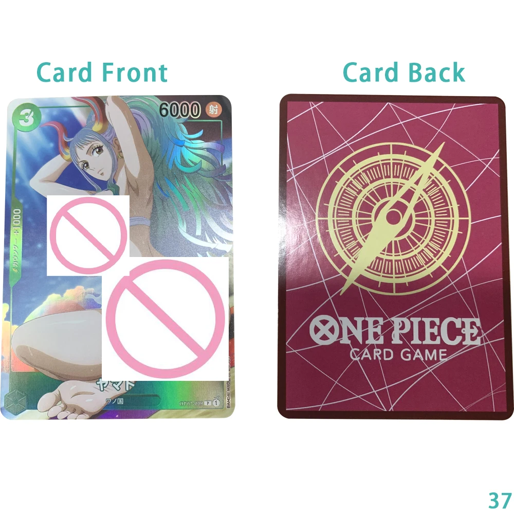 Anime OPCG Yamato Sexy Nude Collection Cards Refractive Color Flash Naked Busty Beauty Big Ass Card Otaku Gift 63*88mm