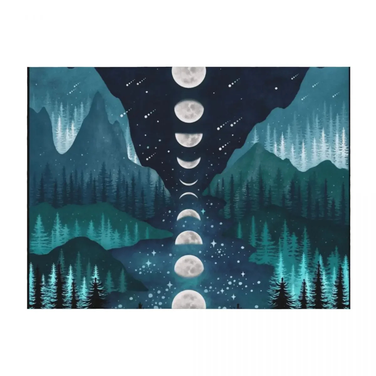 

River & Sky Throw Blanket Polar warm for winter warm winter Loose Blankets