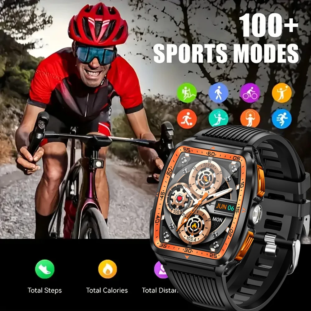 SENBONO ساعة ذكية بلوتوث دعوة مصباح ليد جيب 400mAh بطارية متعددة الرياضة وسائط جهاز تعقب للياقة البدنية مقاوم للماء ساعة ذكية للرجال