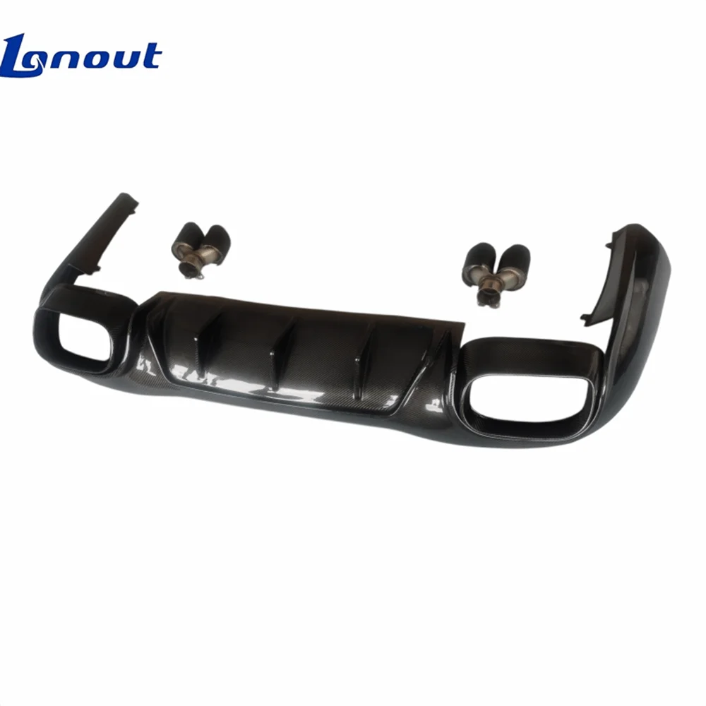 

Modified B-style Carbon Fiber Rear Diffuser and Bumper Lip Turbulence Kit for AMG GT50 GT53