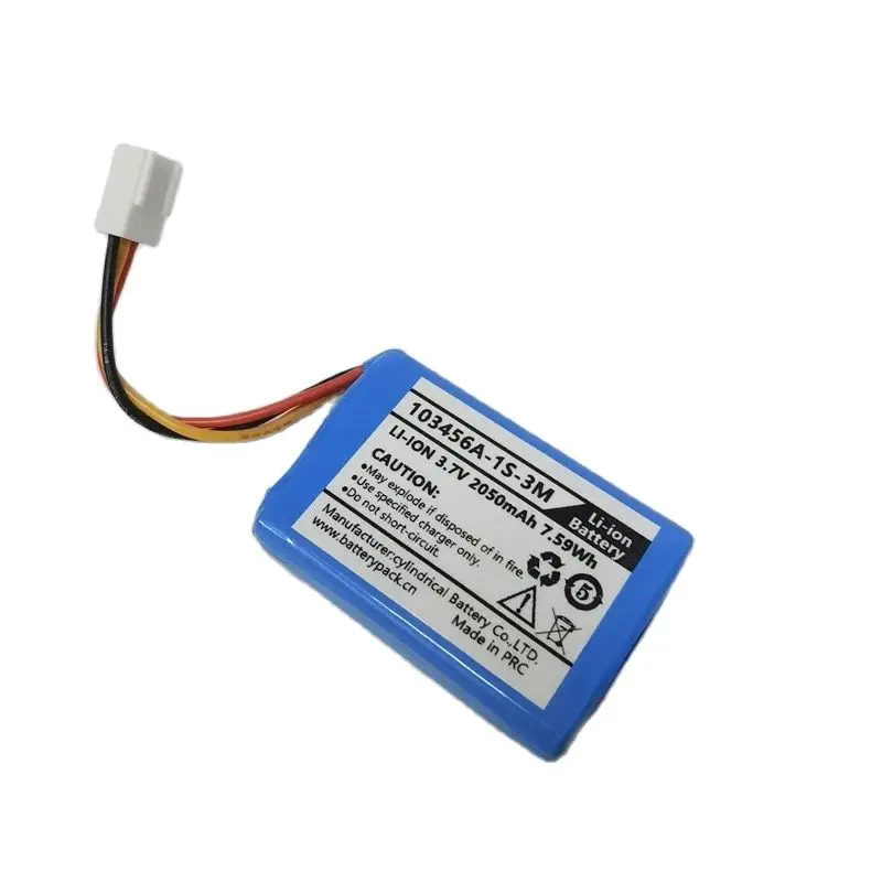 103456A-1S-3M 3.7V 2050mAh 7.59Wh Rechargeable Lithium Battery Pack