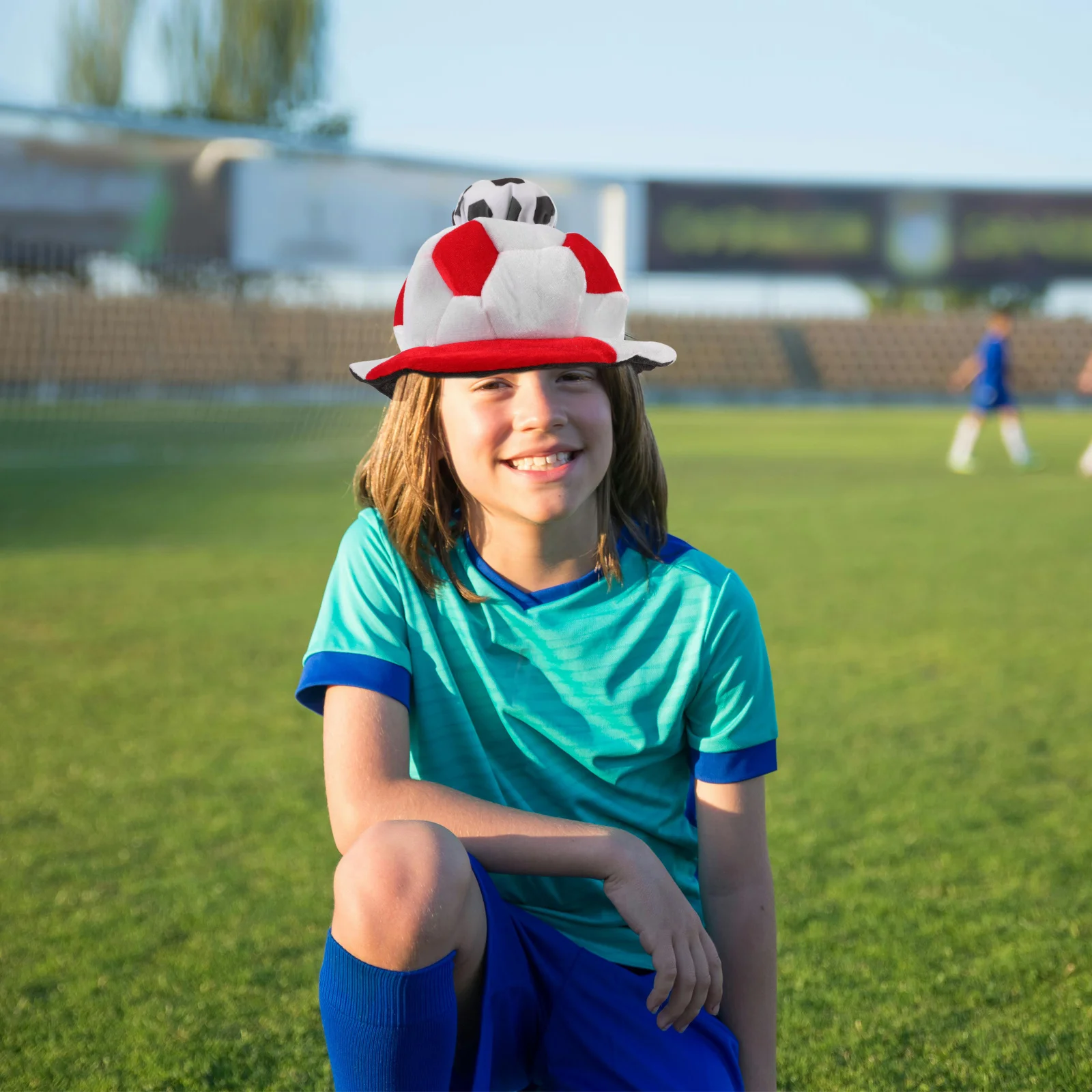 

Football Hat Exclusive Design Breathable Party Cheer Cap for 2024 Soccer Match Fans Nightclub Football Game Caps