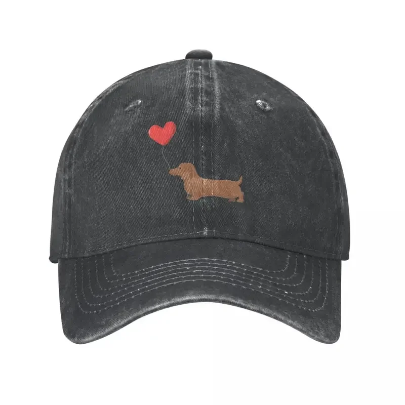 Sausage Dog Holding Denim Cap A balloon Trucker Hat Spring Sun-Proof Man Classic Casual Baseball Caps