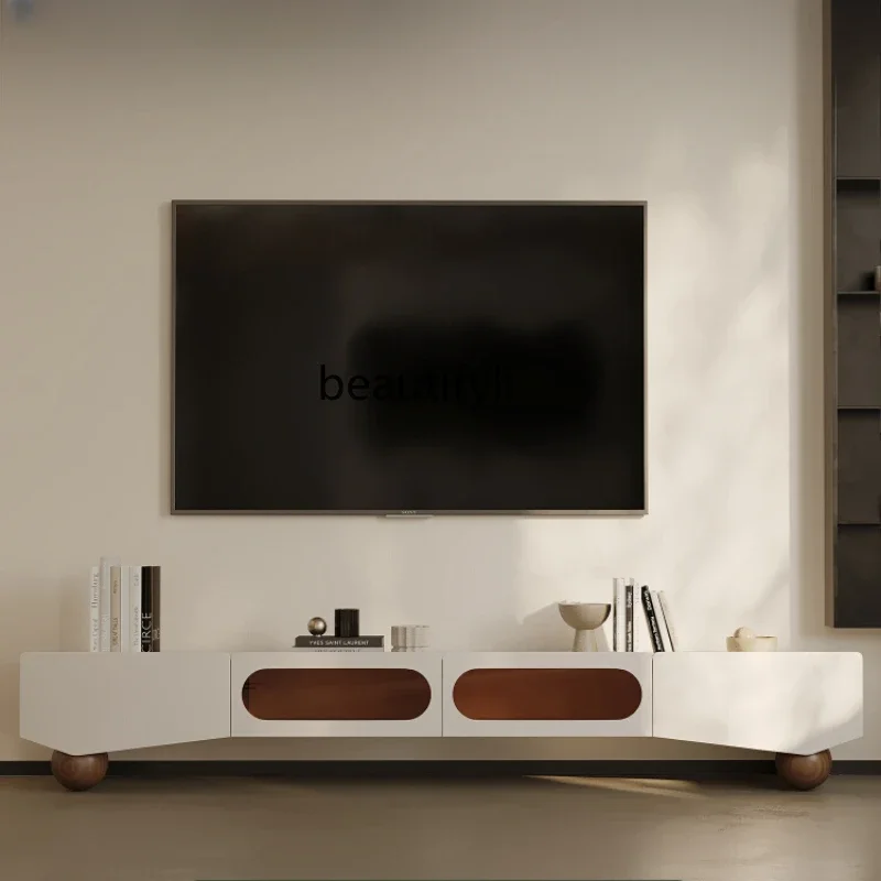 

French Cream Style TV Cabinet Modern Minimalist Designer TV Stand