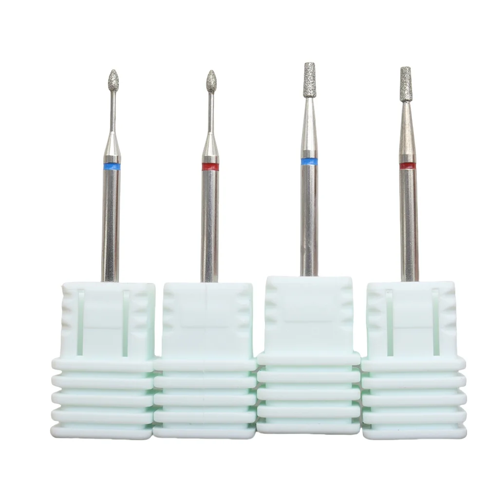1 Stück Wolframstahl-Diamantbohrer-Set, 2,35 mm Fein- und Mittelschleifköpfe, Geruchlos, für Acryl- und Gelnägel, Ideal für M