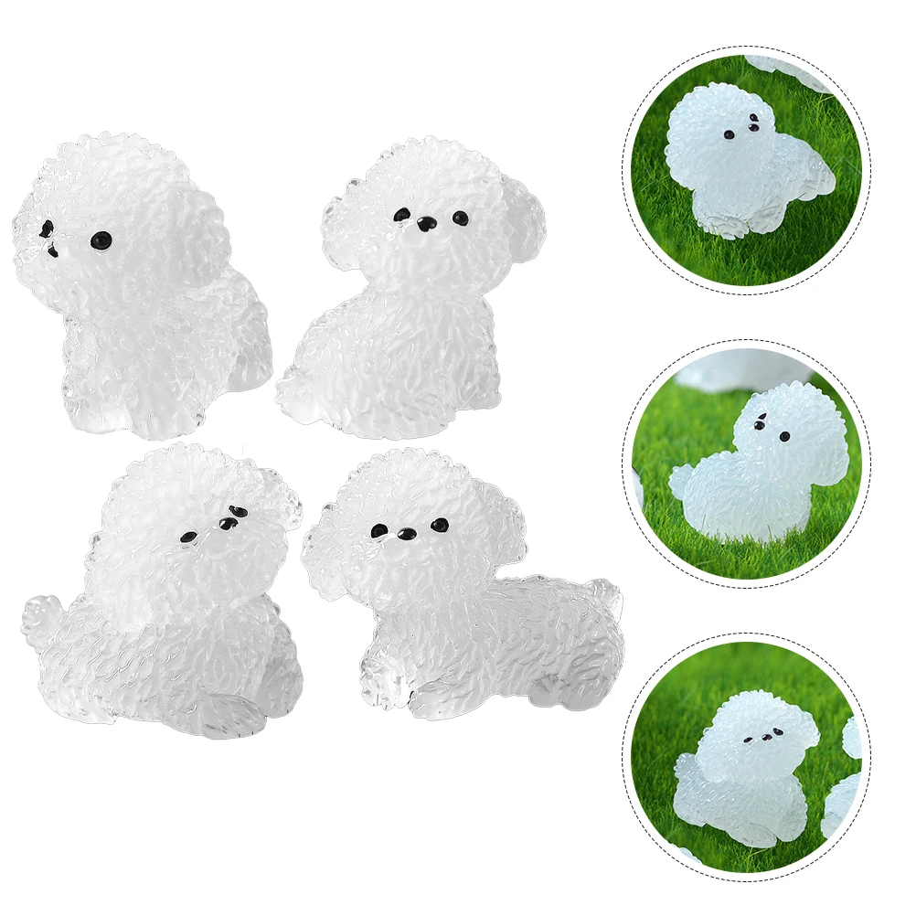-in-the-dark Puppy Ornaments Dog Figurines Kids Statuette Figures Child