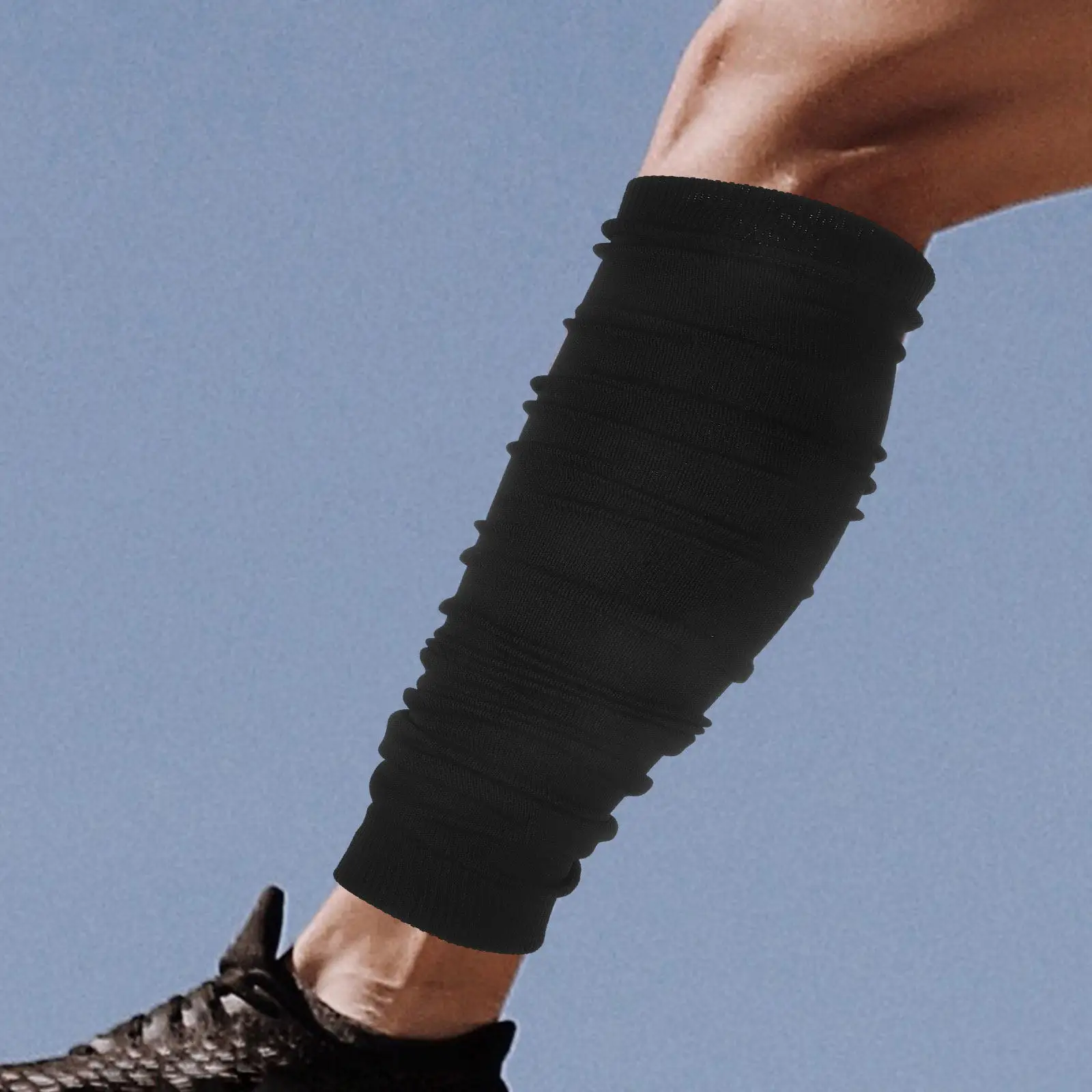 2pcs Men's Compression Calf Sleeves – Thermal Breathable Sport Support for Running, Basketball, Football