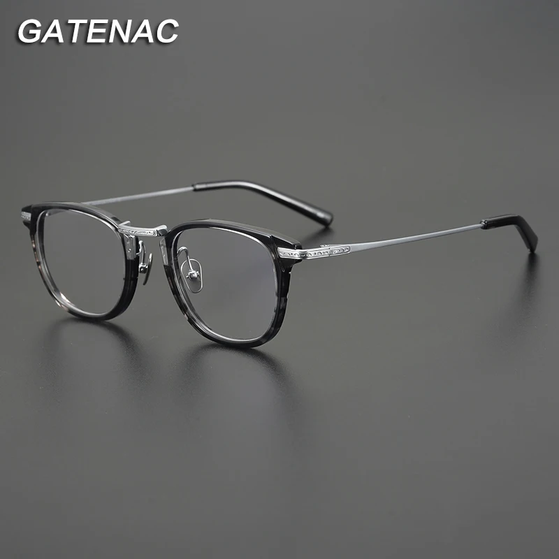 Vintage Titanium Eyeglasses Frame Men Retro Prescription Myopia Optical Glasses Frame Women Japan Designer Luxury Brand Eyewear