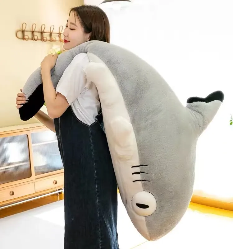 Large 110cm Sharkitty Plush Toys Animal Doll Kawaii Comforting Children\'s Sleeping Pillow Sleep Cushion Birthday Christma Gift