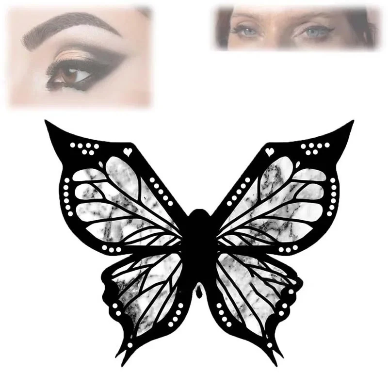 Makeup Butterflies Eyeliner Tool Butterfly Winged Eyeliner Stencil Set For Women Eyeliner Stamp Tool Eyeshadow For Girls