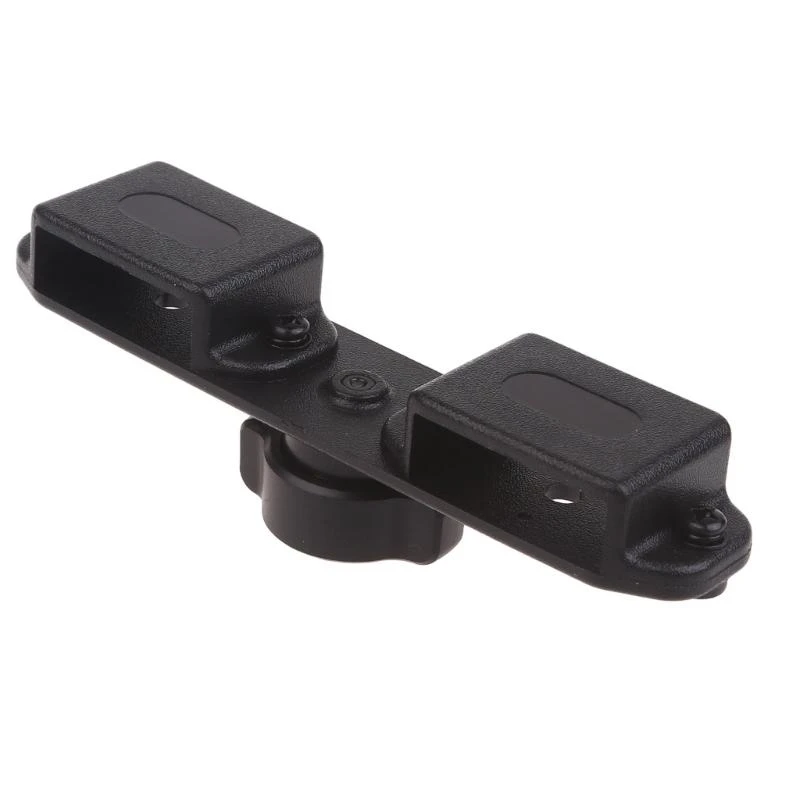 W89C Walkie Holder Attachment Versatile Radio Mount Plastic Mount Radio & Car Microphone Securely Hang Two Radios Durable