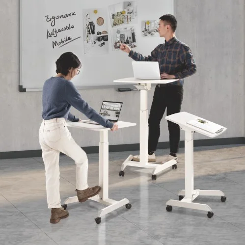 Modern Customization School Podium Lectern Table Height Adjustable Pneumatic Stand Up Lift Table For Office Study