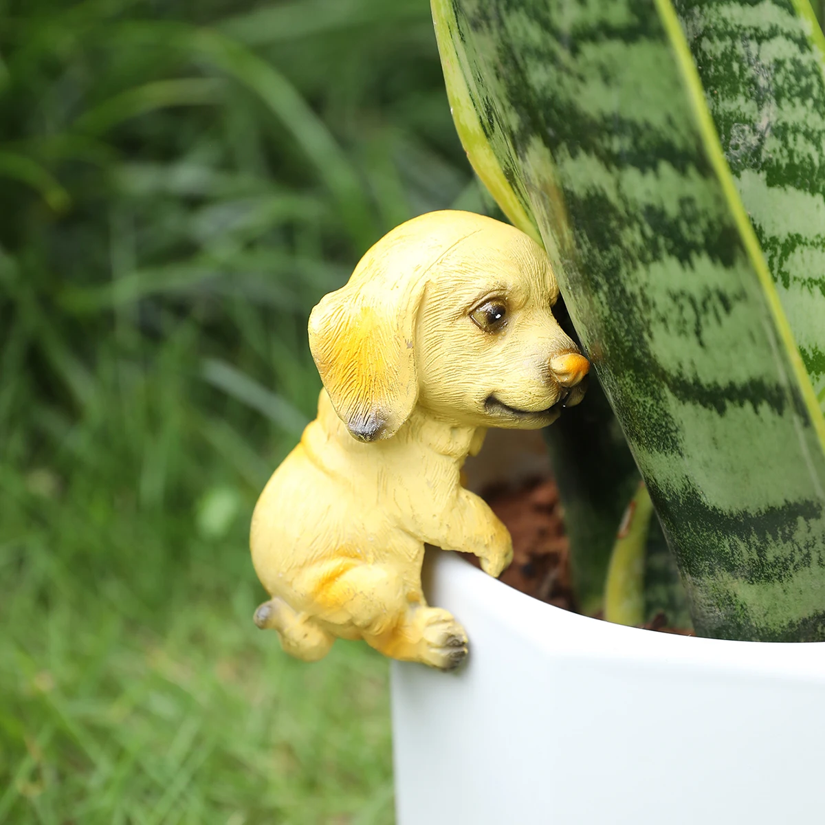 1pc hängenden Pflanzer Welpen liebhaber Geschenk, Haus balkon Garten Tier dekoration Skulptur Pflanzer Dekoration, Heim dekoration