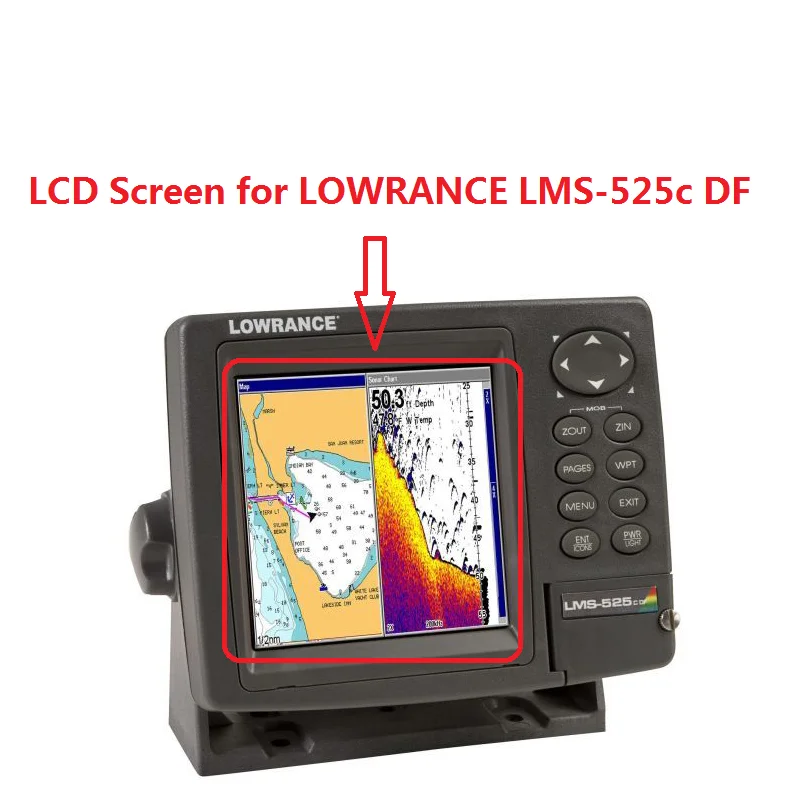 

LCD Fit For LOWRANCE LMS-525c LMS525 DF Fish Finder Color Display Screen Repair