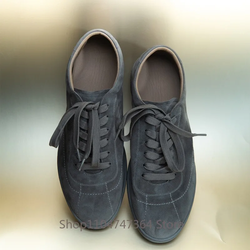Luxury Designer Casual Shoes Men's Genuine Leather Anti-Slip Wear-Resistant Sport Oxford Shoes Male Outdoor Work Training Shoes