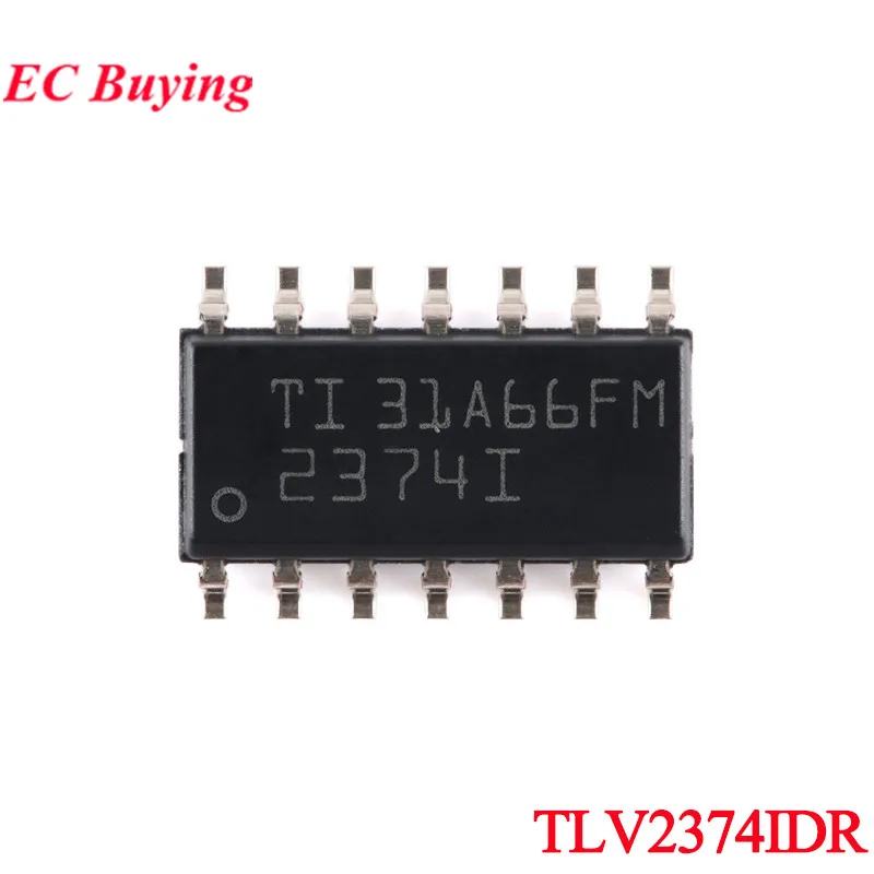 5Pcs/1pc TLV2374IDR TLV2374 TLV2374ID 2374I SOIC-14 Rail-to-Rail Four-channel Quad Operational Amplifier Chip IC