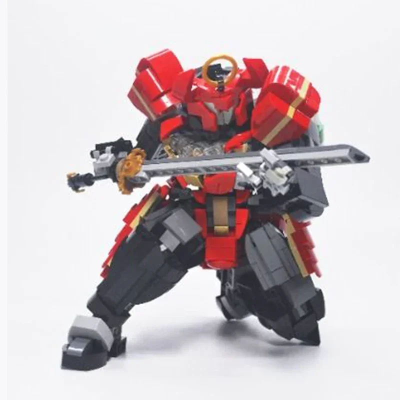 Moc Building Blocks Mechanical Model Bushido Mecha Technical Bricks DIY Assembly Construction Toys For Childr Holiday Gifts