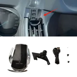 15W Fast Charging Wireless Charger Car Mount Phone Holder Automatic Clamping For 2013-2020 Ford KUGA