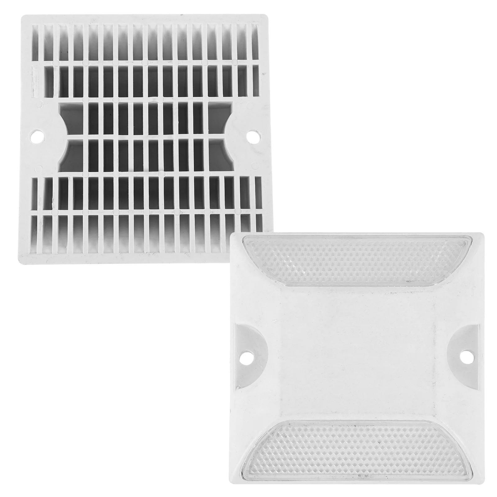 

2Pcs Reflective Road Delineators Bright Yellow Raised Pavement Markers for Highway Driveway Security Reflectors