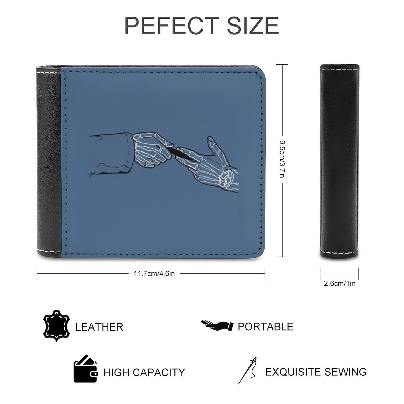 The Mixtape Contrast Fashion Credit Card Wallet Leather Wallets Personalized Wallets For Men And Women Spn Destiel Supernatural