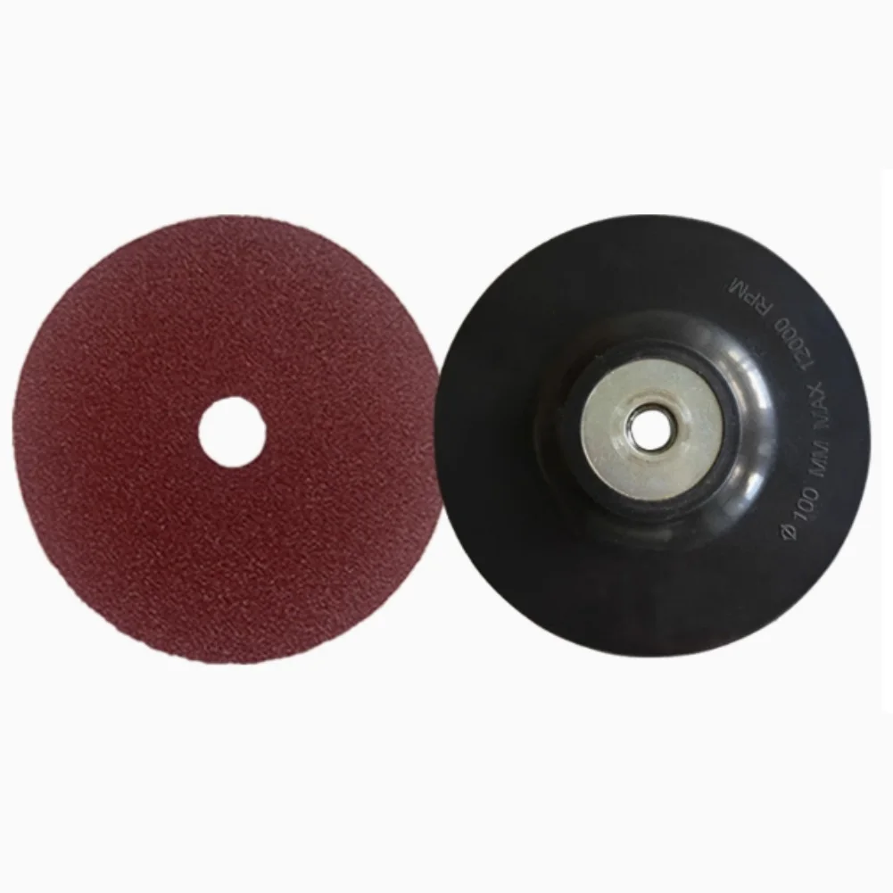 4 Angle Grinder Backing Pad with For Flexible Rubber for Sanding Discs Max RPM 15300 for Smooth Material Removal