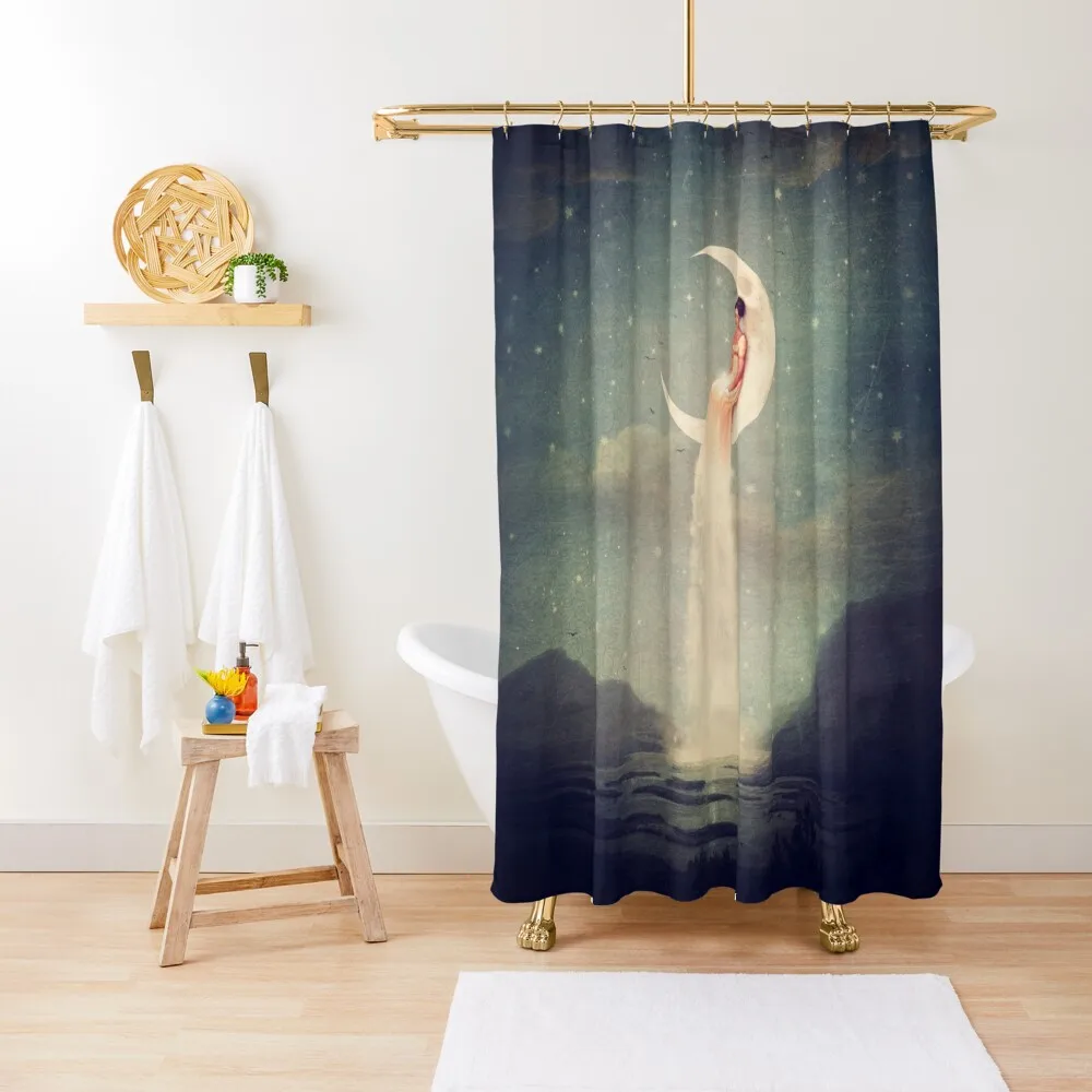 

Moon River Lady Shower Curtain Bathroom Accessorys Funny Shower In The Bathroom Cover Curtain