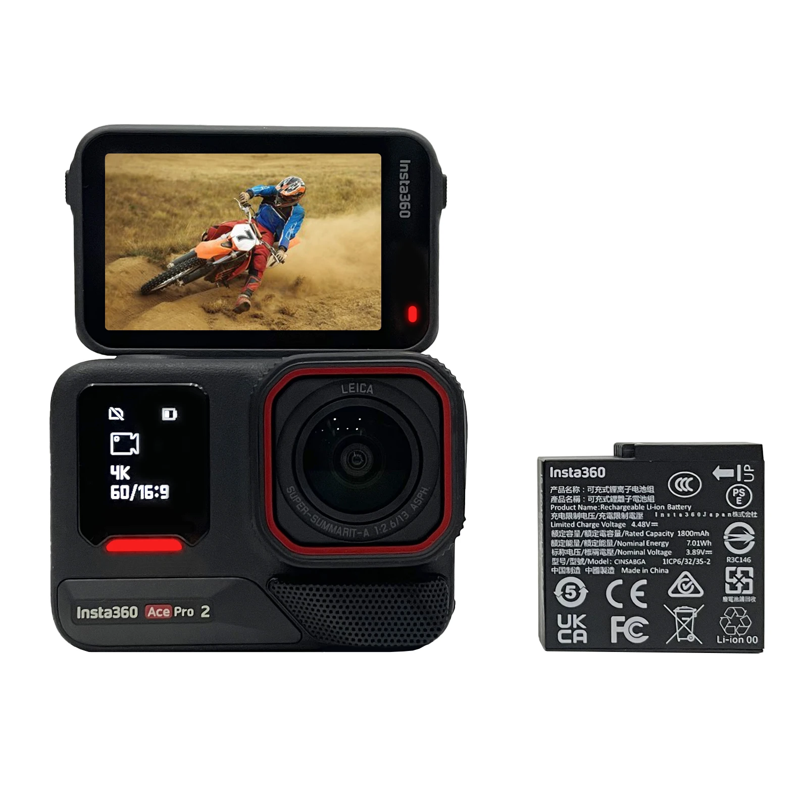 【Stock UE】 Insta360 Ace Pro 2 8K Cámara de Doble Acción con Doble Chip y 1 Sensor/pulgada AcePro 2 Nuevo 9